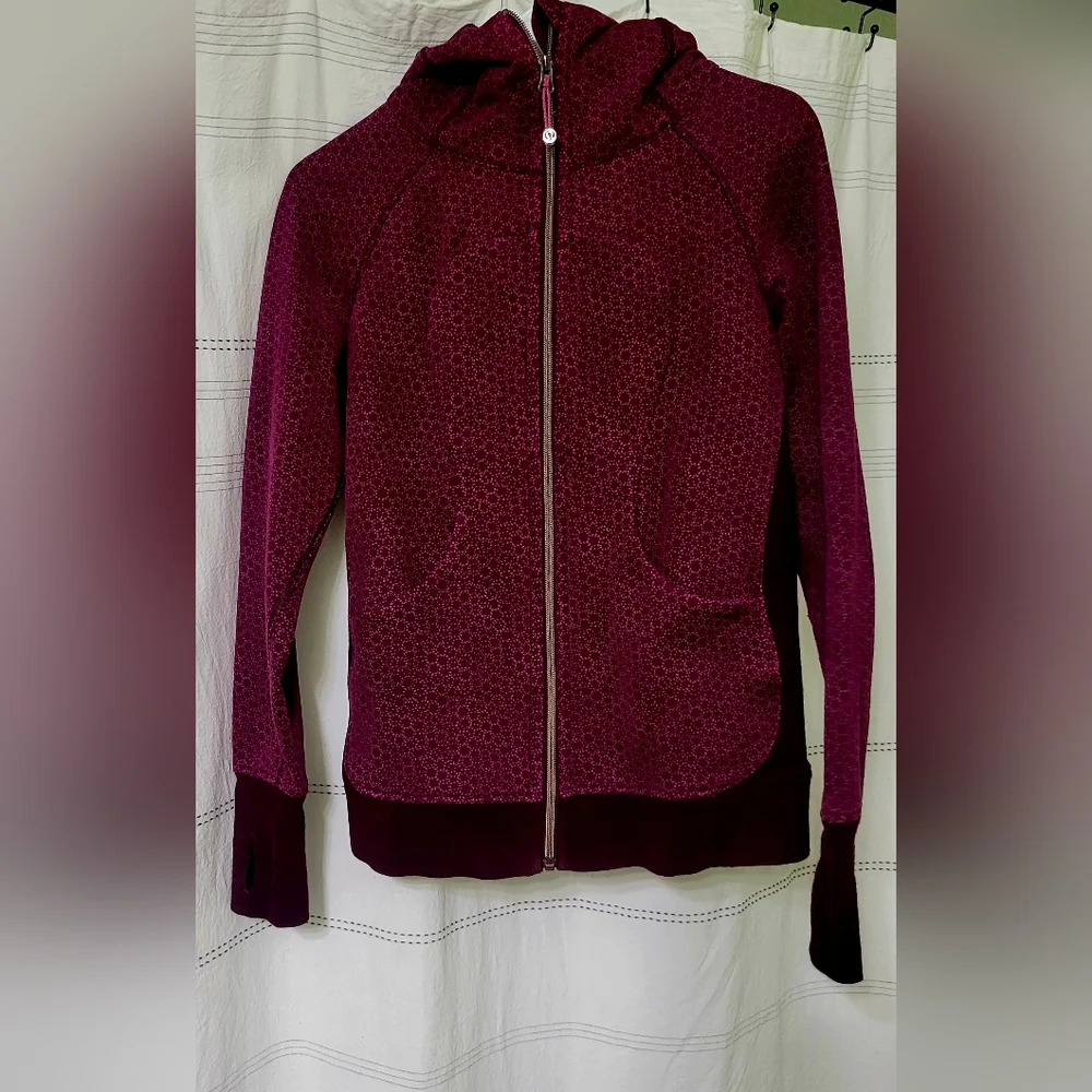 EUC Lululemon Scuba Hoodie III Size 6 Purple Color - Picture 5 of 14